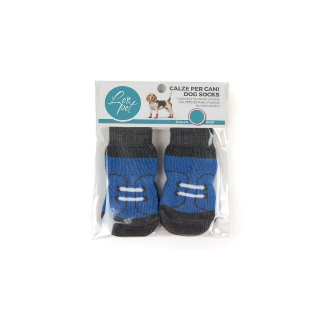 Kojinės šunims Sneakers Blue, M, 4 vnt.
