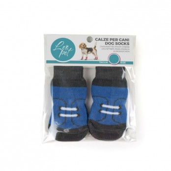 *Kojinės šunims Sneakers Blue, L, 4 vnt.