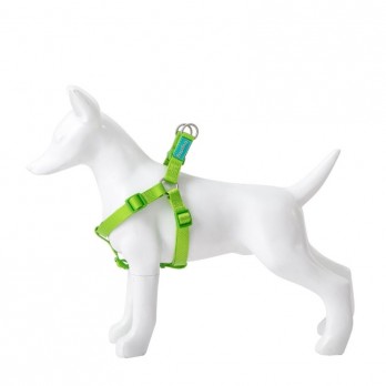 Petnešos Basic Nylon A-Type, laimo spalvos, 10 mm x 20-36 cm