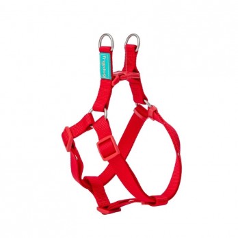 Petnešos Basic Nylon A-Type, raudonos, 15 mm x 30-50 cm