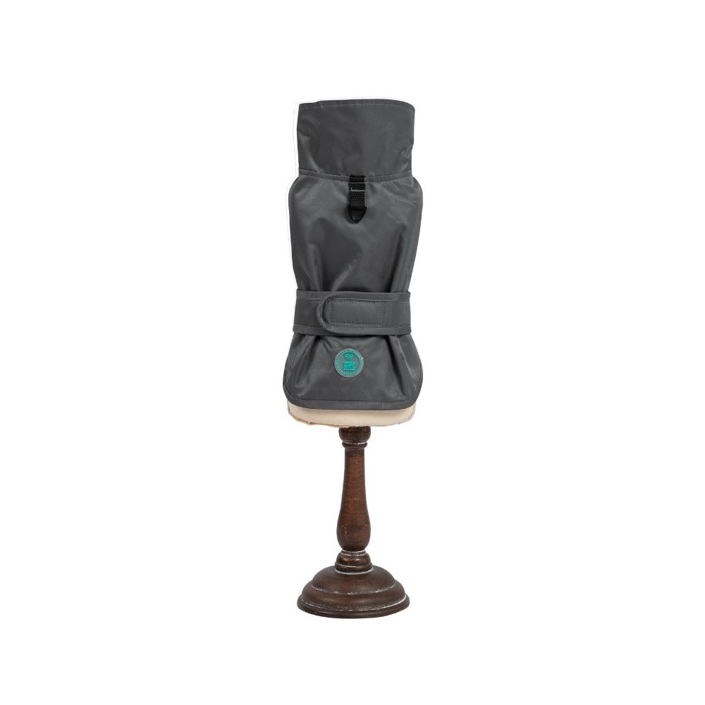 Striukė lietpaltis šunims Paw Shield, pilkas, 45 cm