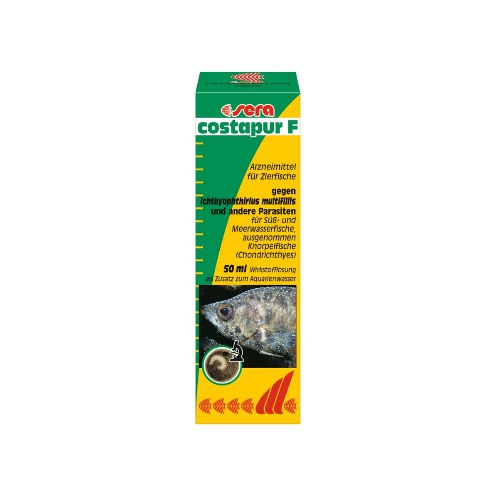 Sera akvariumo priežiūros priemonė Costapur, 50 ml