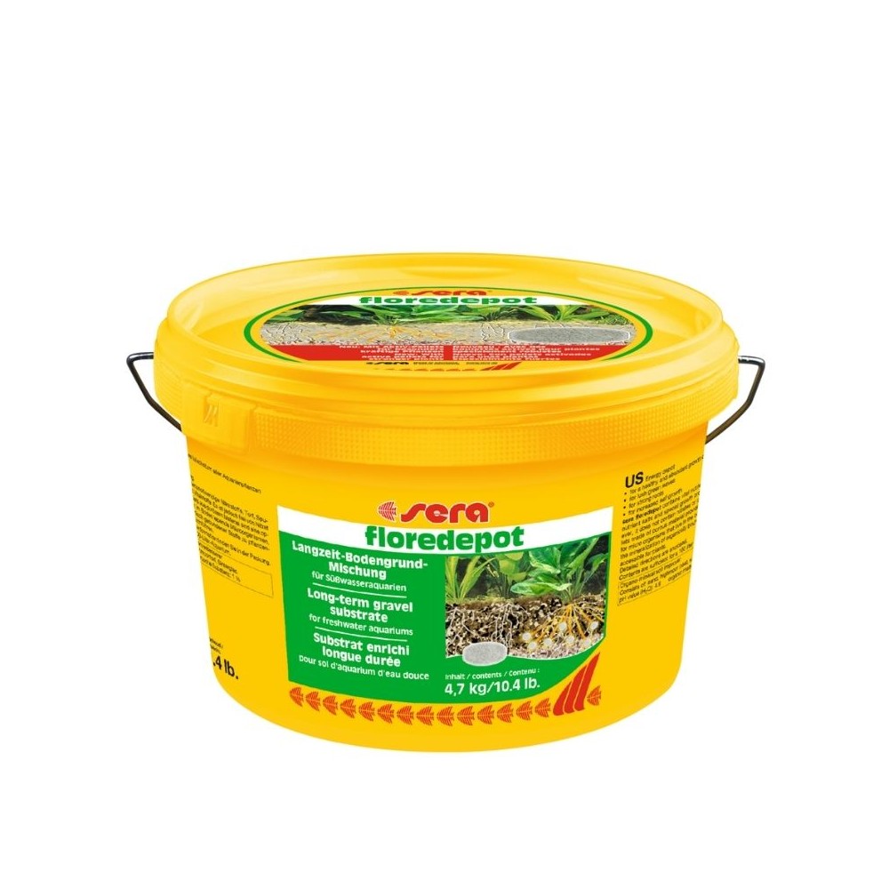 Sera pogruntis akvariumams Floredepot, 3,6 l, 4,7 kg (kibiras)