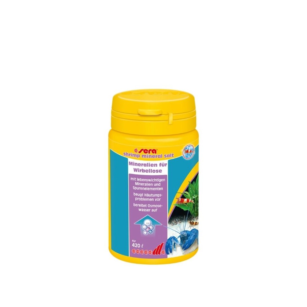 Sera akvariumo priežiūros priemonė Shrimp Mineral Salt, 100 ml