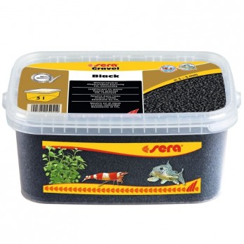 Sera gruntas akvariumui, juodas, 2-3 mm, 3 l