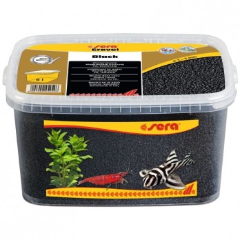 Sera gruntas akvariumui, juodas, 2-3 mm, 6 l