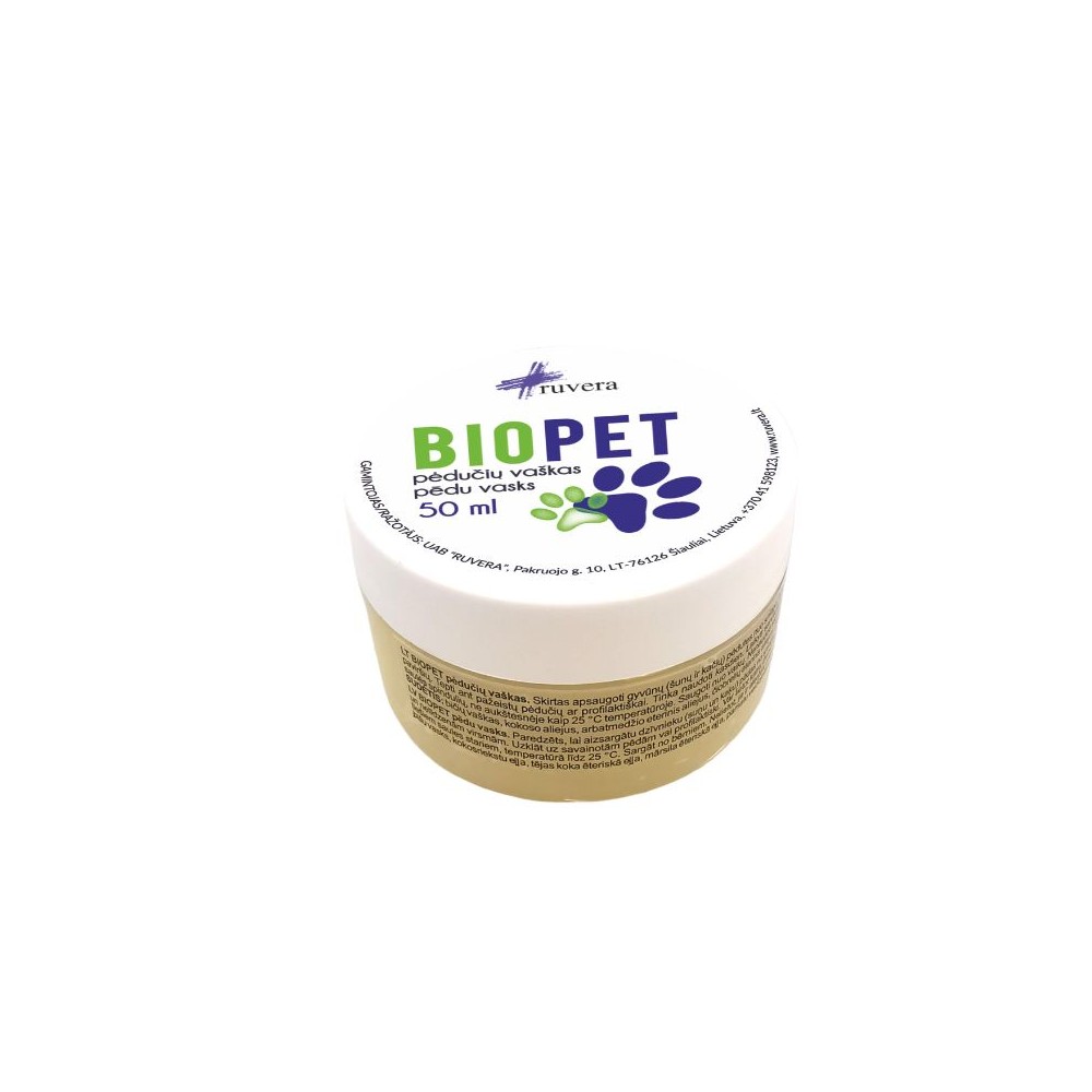 Biopet pėdučių vaškas šunims ir katėms, 50 ml