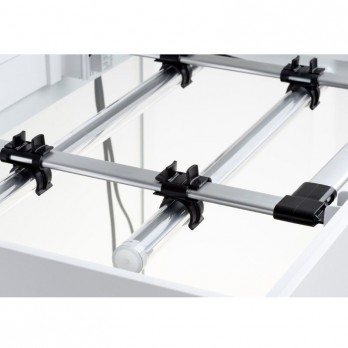 Opti Set 130 akvariumas stačiakampis, baltas, 61x41x56 cm, 130 l
