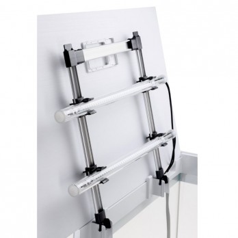 Opti Set 130 akvariumas stačiakampis, baltas, 61x41x56 cm, 130 l
