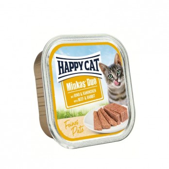 Happy Cat Duo konservai katėms su jautiena ir triušiena, 100 g