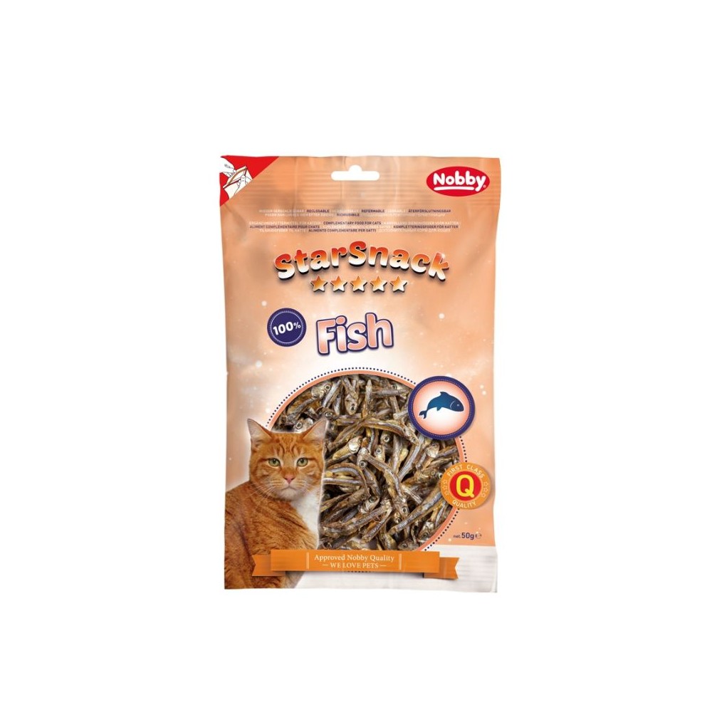 Skanėstas katėms džiovintos žuvytės, 50 g