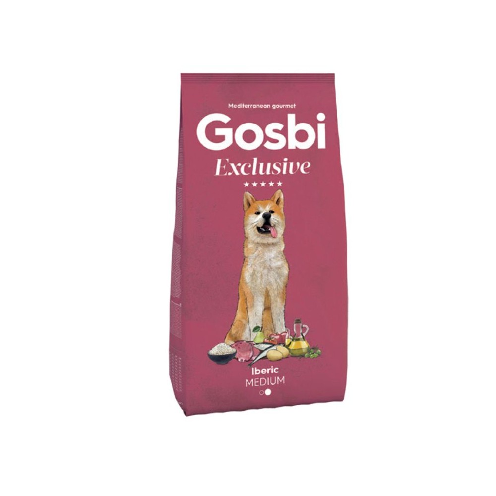 Gosbi Exclusive Iberic Medium visavertis pašaras suaugusiems vidutinių veislių šunims 3 kg