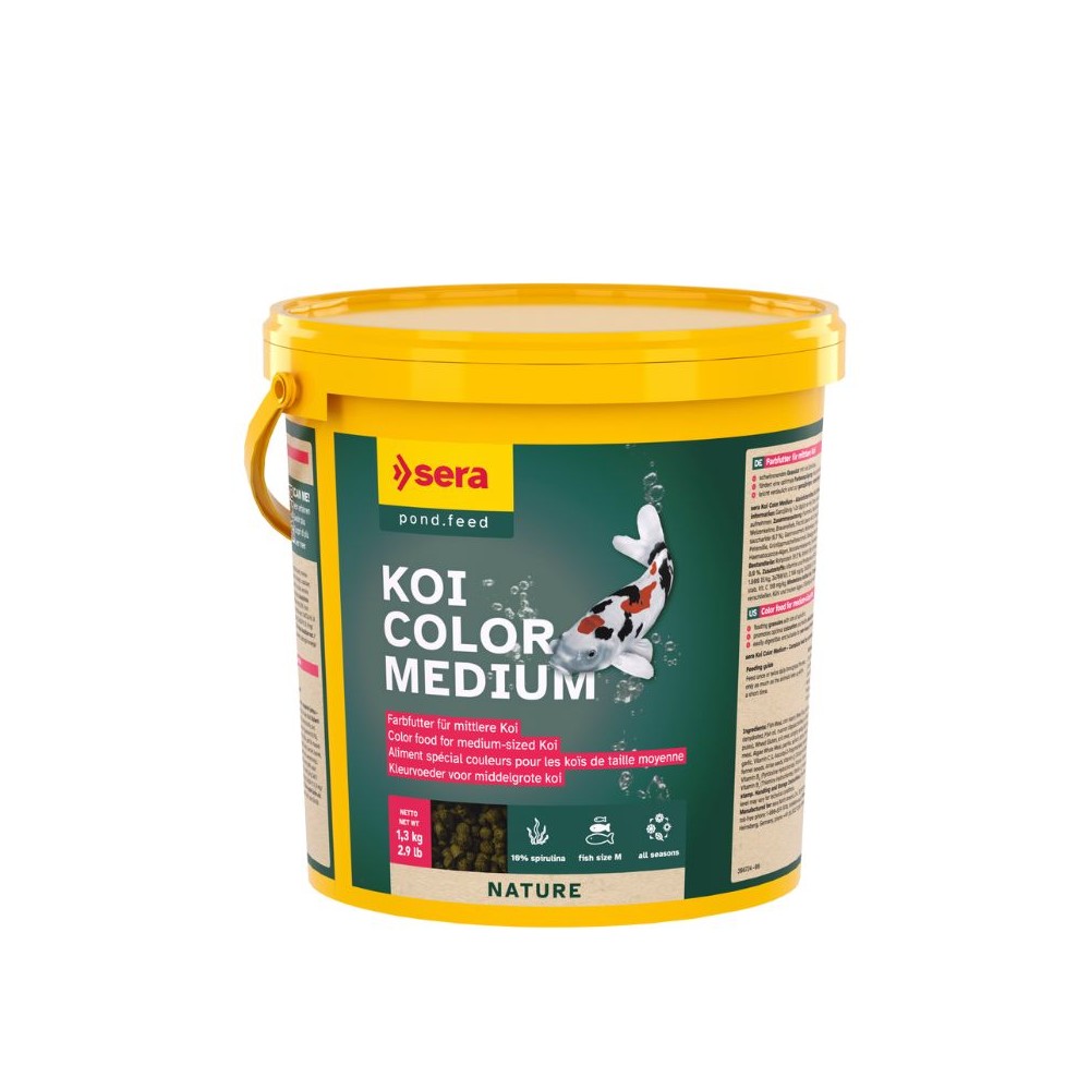 Sera Koi Color Medium pašaras tvenkinių žuvims, 3,8 l (1,3 kg)