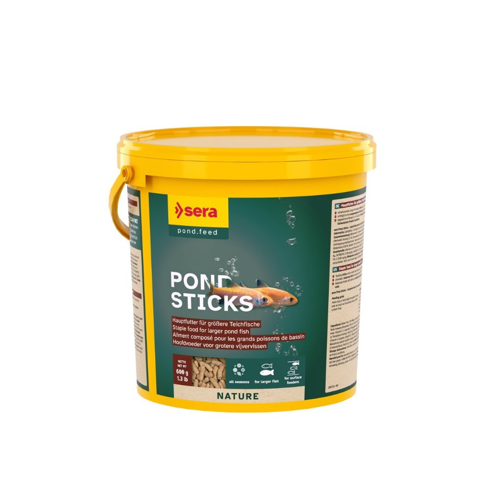 Sera Pond Sticks pašaras tvenkinių žuvims, 3,8 l (600 g)