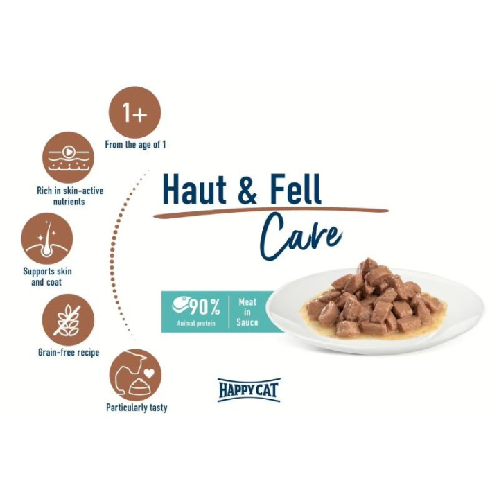 Happy Cat guliašas katėms odai ir kailiui Sensitive Haut&Fell, 85 g