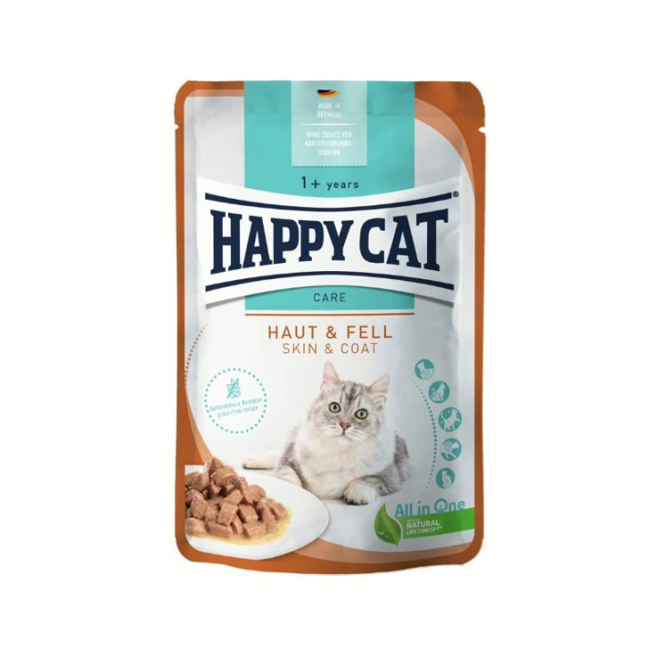Happy Cat guliašas katėms odai ir kailiui Sensitive Haut&Fell, 85 g