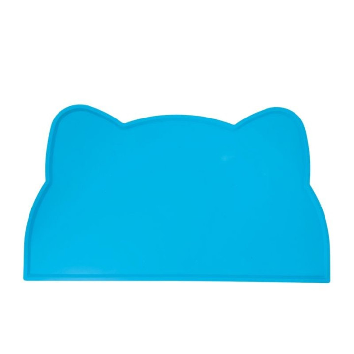 Silikoninis padėklas dubenėliams Gato, 44x25 cm, žydras