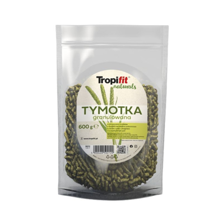 Tropifit Naturals Granulated Timothy motiejukai granulėmis pašaras graužikams 600 g