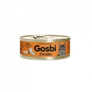 Gosbi Fresko Cat Adult Chicken with Cheese konservai suaugusioms katėms su vištiena ir sūriu 70 g