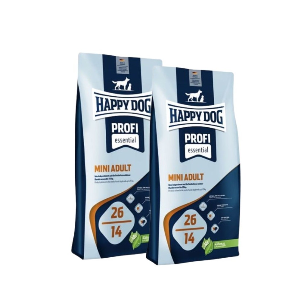 Happy Dog Profi-Line Mini Adult visavertis pašaras mažų veislių suaugusiems šunims, 2x18 kg