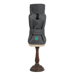 Striukė lietpaltis šunims Paw Shield, pilkas, 60 cm