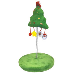 Žaislas katėms kalėdinė aikštelė su eglute, 26 cm