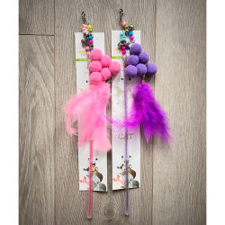 Žaislas katėms meškerė, 31 cm