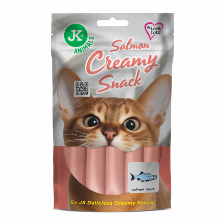 Kreminis lašišos skanėstas katėms 5x15 g | Akvazoo.lt