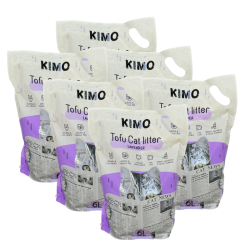 Kraikas katėms Kimo Tofu su levandų ekstraktu, 6x2,5 kg (6x6 l)