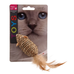 Žaislas katėms pelytė su plunksna Magic Cat, 18 cm - nuotrauka 2