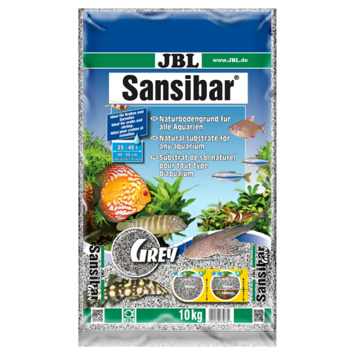 JBL Gruntas Sansibar Grey 10 kg (0,2-0,6 mm), pilkas