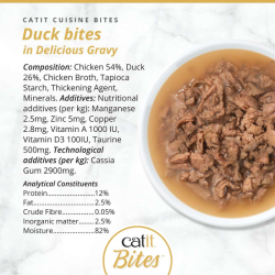 Catit Cuisine Bites konservai katėms su antiena, 75 g - nuotrauka 3
