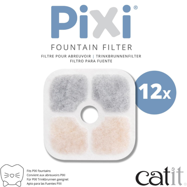 Filtrai vandens fontanams Catit Pixi (12 vnt.) | Fontanai katėms