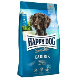 Happy Dog Karibik visavertis pašaras suaugusiems šunims su jūrinėmis žuvimis, 1 kg - nuotrauka 1