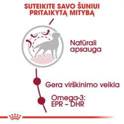Royal Canin SHN Dog Medium Adult maistas suaugusiems  vidutinių veislių šunims 12 kg - nuotrauka 2