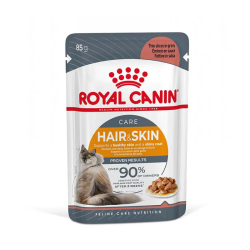 FCN Hair&Skin gravy konservuotas maistas su padažu suaugusioms katėms kailiui ir odai 85 g