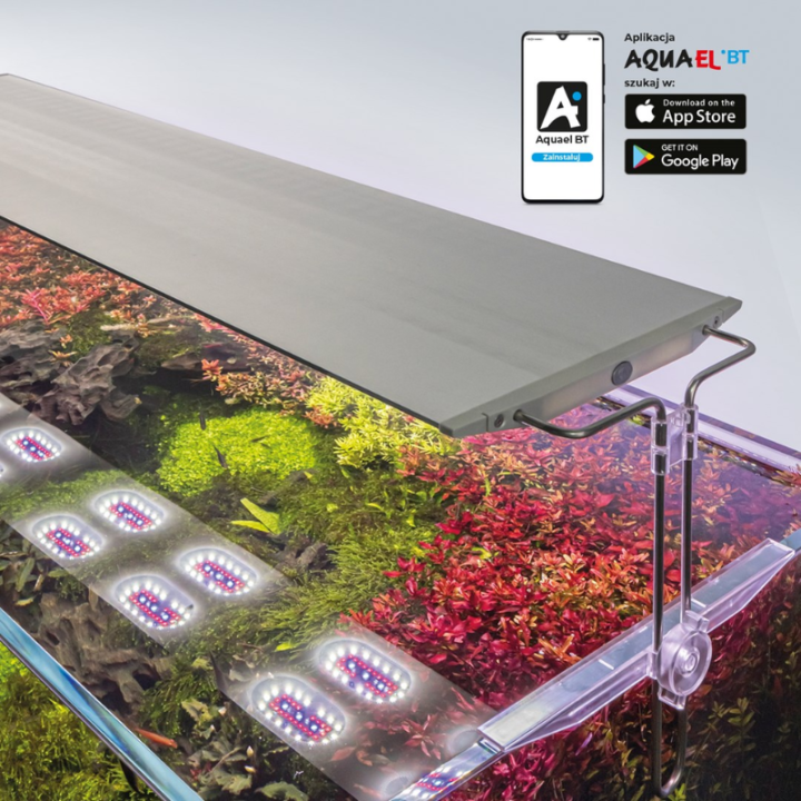 Aquael LED šviestuvas Ultra Slim BT 90, 87,9-133,4 cm, 90 W