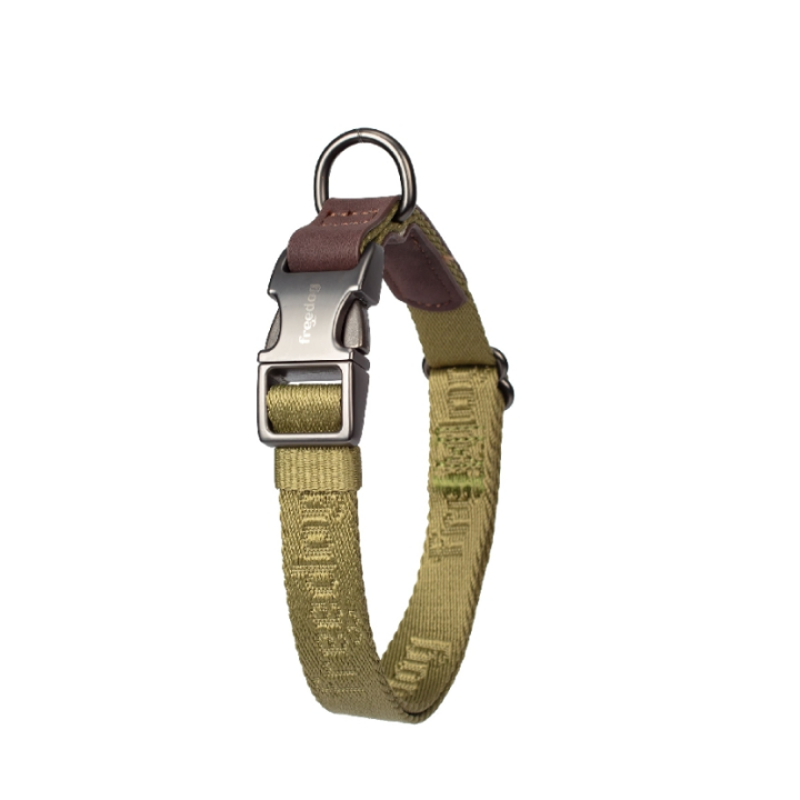 Antkaklis Linum 20 mm x 35/52 cm, žalias