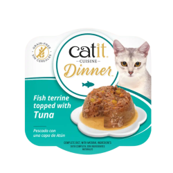 Catit Fish Dinner konservai katėms su žuvimis ir tunu, 75 g - nuotrauka 1
