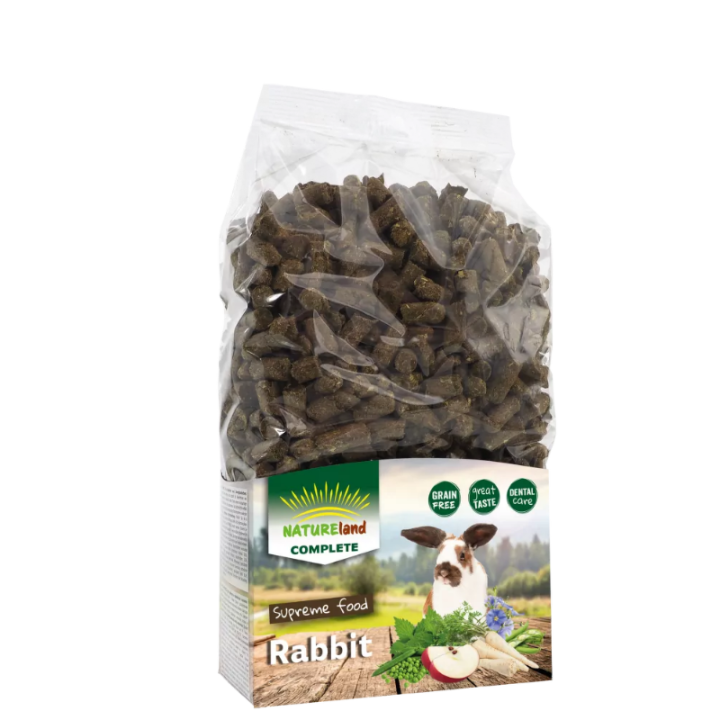 Nature Land Complete pašaras triušiams, 900 g