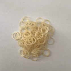 Lateksinės gumytės, 8 mm, baltos, 100 vnt.