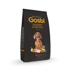 Gosbi Exclusive Grain Free Adult Toy Duck visavertis begrūdis pašaras suaugusiems mažų veislių šunims 500 g - nuotrauka 1