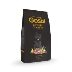 Gosbi begrūdis sausas maistas suaugusiems mažų veislių šunims Exclusive Grain Free Adult Mini, 2 kg - nuotrauka 1