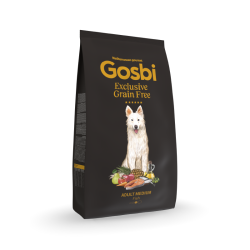 Gosbi begrūdis sausas maistas suaugusiems vidutinių veislių šunims Exclusive Grain Free Adult Fish Medium, 3 kg - nuotrauka 1