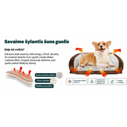 Guolis Quapas Self Warming, pilkas, S, 61x48x18 cm - nuotrauka 3