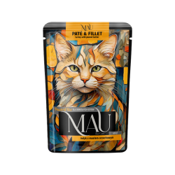 Mau Pate&Fillet konservai katėms su kalakutiena ir žemės riešutų sviestu, 85 g