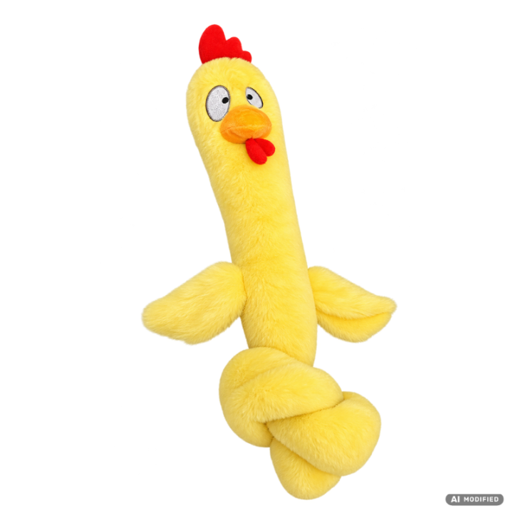 Žaislas šunims pliušinis viščiukas, 100 cm