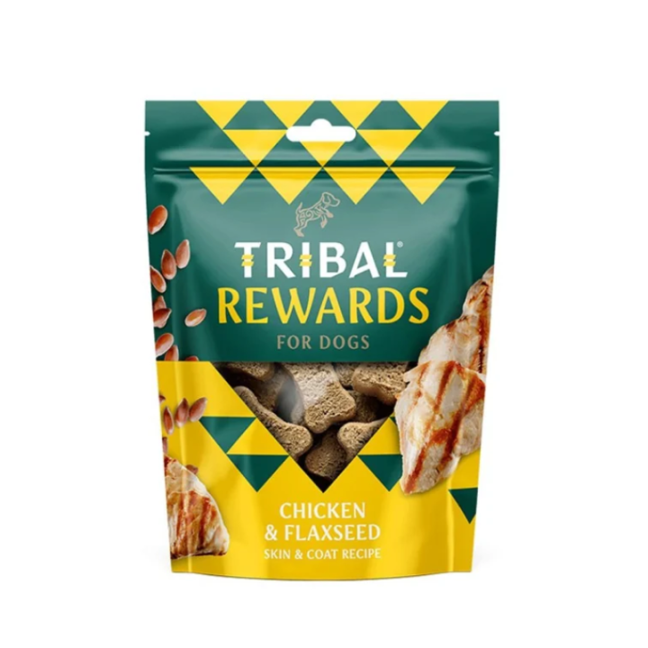 Tribal Rewards sausainiai šunims su vištiena ir linų sėmenimis, 125 g