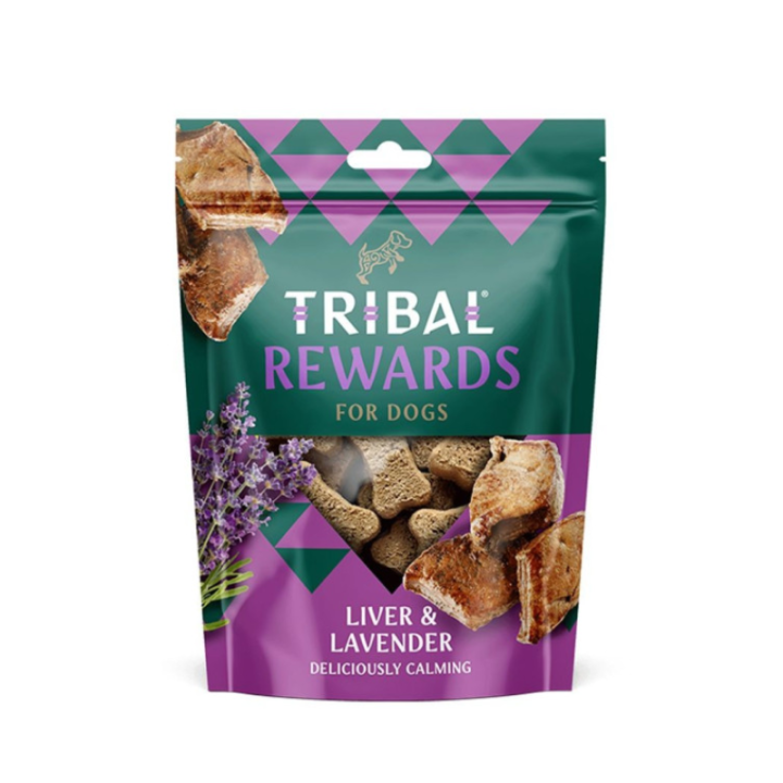 Tribal Rewards sausainiai šunims su kepenėlėmis ir levandomis, 125 g