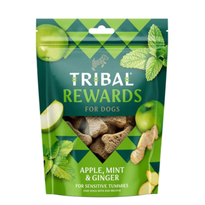 Tribal Rewards sausainiai šunims su obuoliais, mėta ir imbieru, 125 g